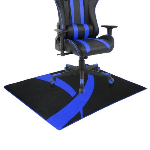 Non-Slip Chair Mat, Floor Protection Mat - Moustache® - Black & Blue