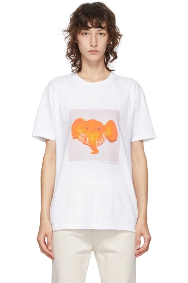 网红橘子小象T恤
