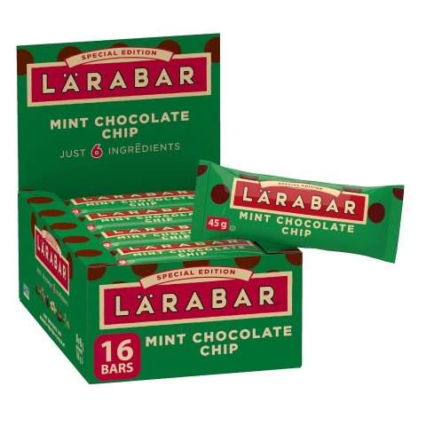 $12.63 合每条$0.8史低价：LÄRABAR 薄荷味坚果巧克力能量棒 16条 共720g