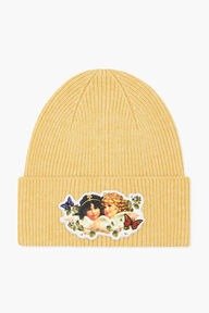 黄色毛线帽