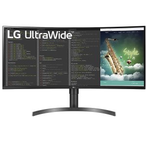 LG 新款大尺寸超环绕显示器、带鱼屏