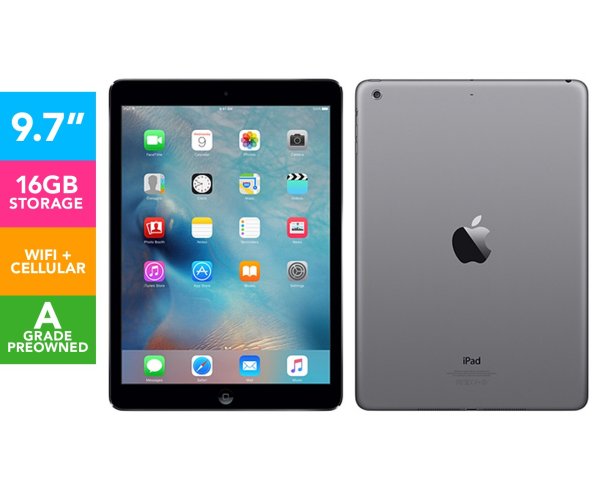 二手 Apple 9.7-Inch iPad Air 16GB Tablet WiFi + Cellular