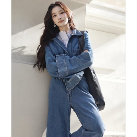 COS断货警告！斩女风拉满！@李理真阔腿牛仔裤