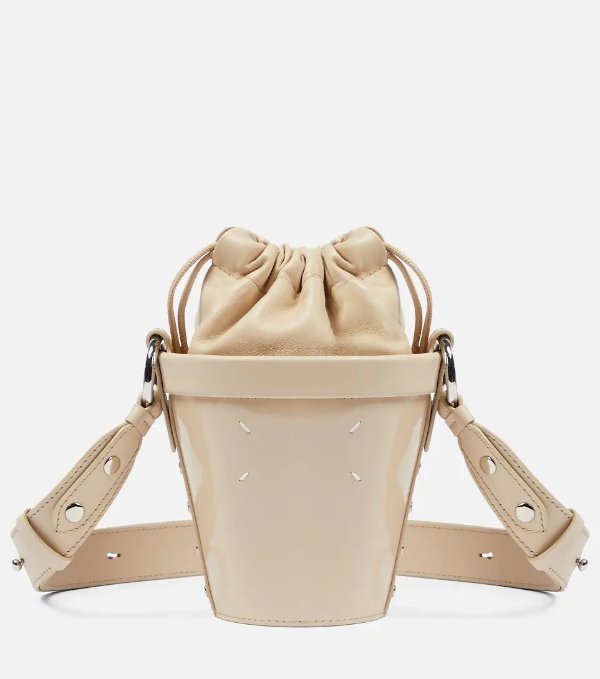Fire Mini leather bucket bag