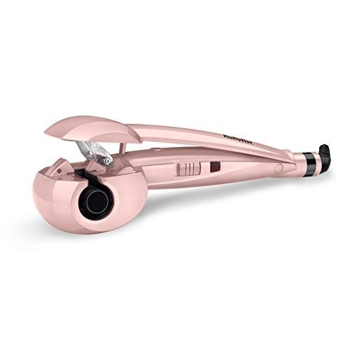 Rose Blush Curl Secret Auto Curler, Automatic Curling Iron with 2 Temperature Levels, 2664PRE