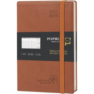 Poprun 2023日程笔记本 80 GSM象牙纸 书写超丝滑