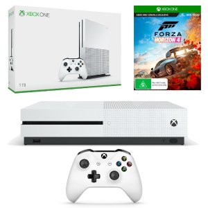 Xbox One S 1TB 白色特别版+ 极限竞速：地平线4套装
