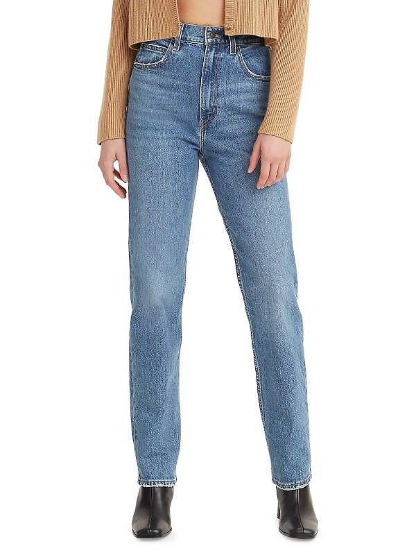 Premium 70S Sonoma Case High-Waisted Slim Straight Jeans