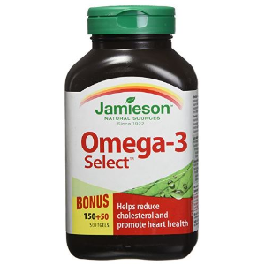 Jamieson 健美生 Omega-3 Select 高浓度浓缩深海鱼油, 200粒软胶囊