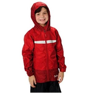TUFFO 男童红色防雨夹克, 10-12