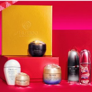 超后一天：Shiseido 套装 悦薇“抗糖霜” 抗皱5件套 变相5.2折！