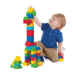 Mega Bloks 经典款大号儿童积木玩具积木80块装