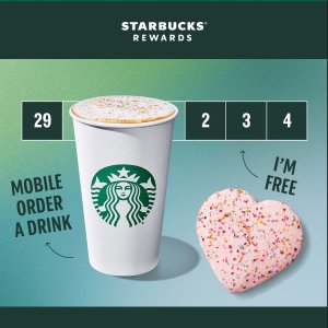 ⚡️仅限今天⚡️：Starbucks今日福利 1月29日 - 快去查看你的账户！