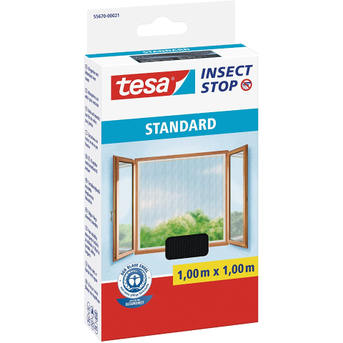 只要€5.9 简单一贴 安装超方便Tesa 防蚊虫窗纱 天气转暖 蚊虫太多怎么办 一片窗纱全搞定