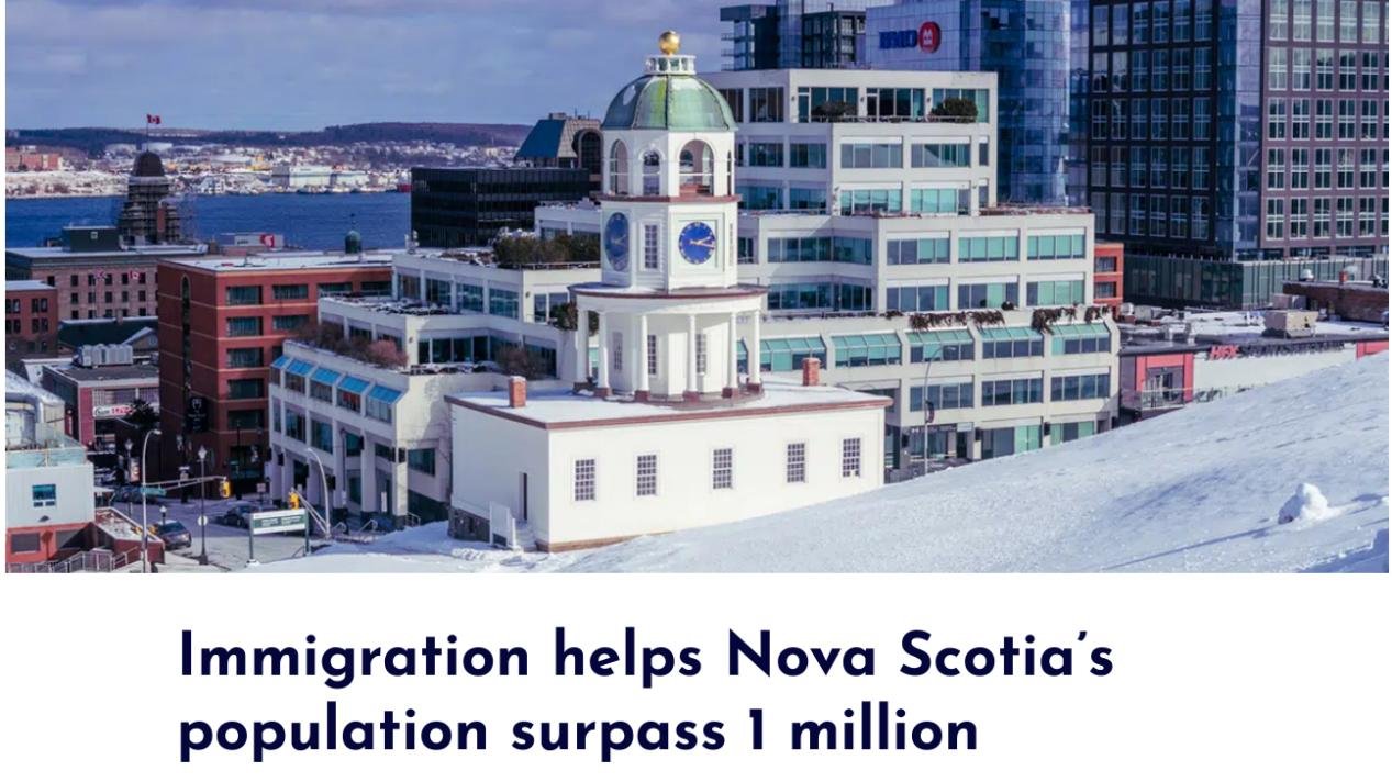 大量新移民的到来使加拿大NS省人口数量超100万