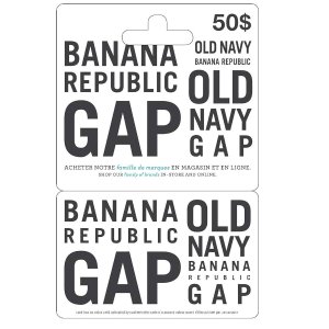 闪购：GAP | Banana Republic | Old Navy 礼品卡 实体店和线上通用