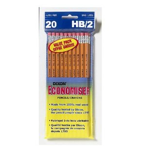 Dixon 12058 Number 2 HB 铅笔20个装