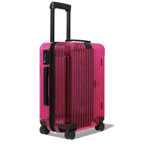 Essential Cabin Neon Carry On Suitcase Translucent Pink Rimowa