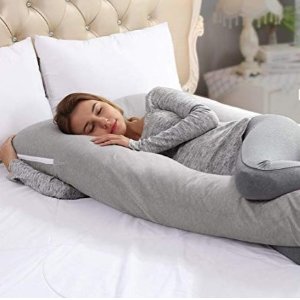 闪购：Ang Qi 孕妇专用灰色侧睡U型枕 防止腰痛