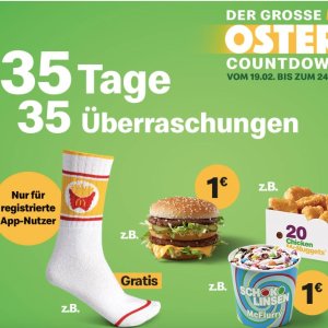 德国小吃货：麦当劳 复活节倒计时 2.19-3.24 共35天 35个惊喜
