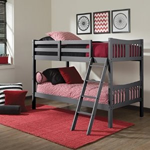 $167 storkcraft solid hardwood twin bunk bed more colors