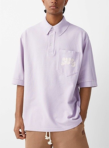 香芋紫polo口袋T恤