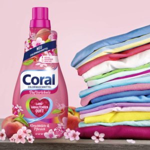 Coral 新版洗衣液 清洁彻底 还原色彩 适用于彩色衣物 日常囤货