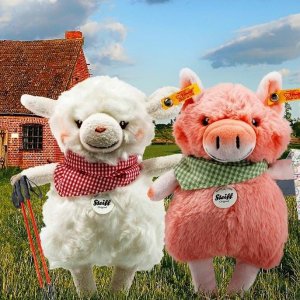 Steiff 毛绒玩具 收经典泰迪熊、小兔子、网红小猪和小羊