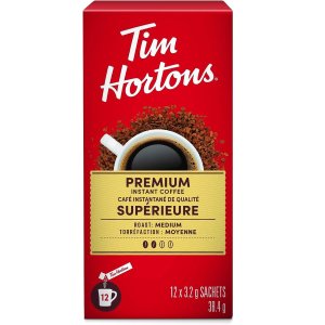 Tim Hortons 优质速溶咖啡 12条 快速想用醇香咖啡