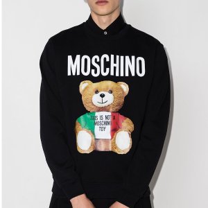 超后一天：Moschino 搞怪潮服 封面小熊卫衣$277 小粉T恤$131