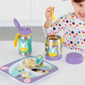 史低价：Skip Hop 儿童食物保温桶 动物图案自带餐具