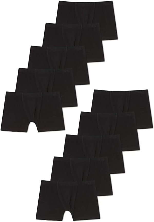  纯黑内裤 10条装