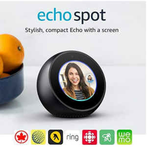 黒五价：Echo Spot 可视化 语音助手 - 黑白两色可选