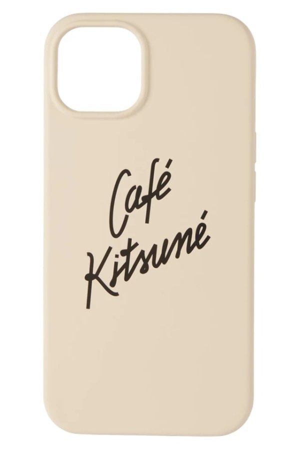 米色 Native Union 联名 Cafe Kitsune iPhone 13 手机壳