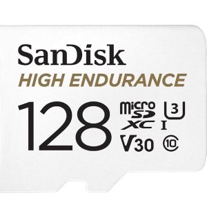 💥史低价💥：SanDisk 128GB 耐久型Micro-SD卡
