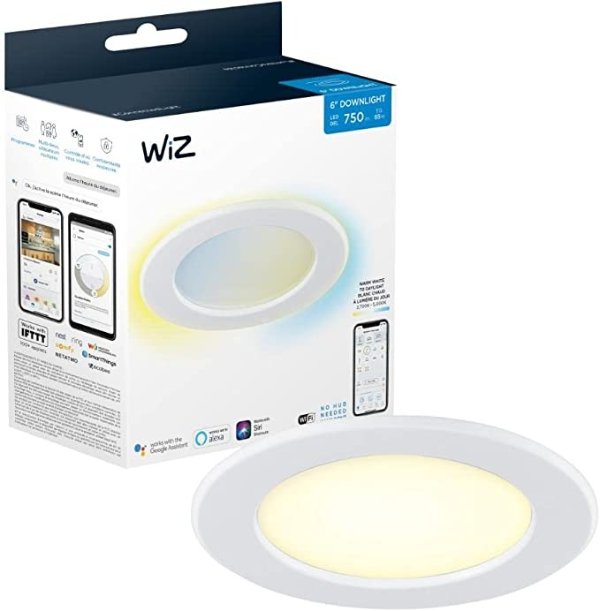 WiZ 65W 反射器套件 6'' WiFi 可调白色，智能 LED 灯泡