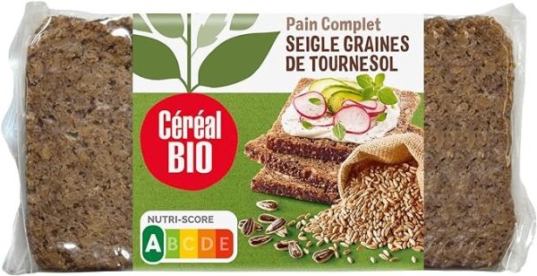 Céréal Bio 黑麦面包 500g