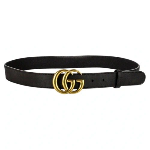 GG Buckle leather belt 62 Gucci