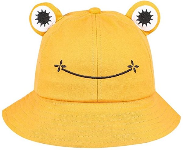 黄色青蛙渔夫帽 