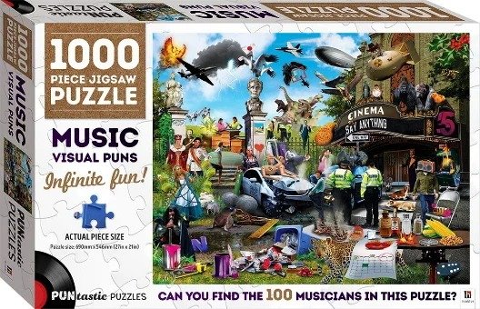 视觉音乐世界: 1000片拼图