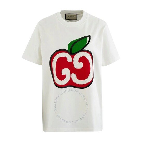 GG Apple Logo小苹果T恤