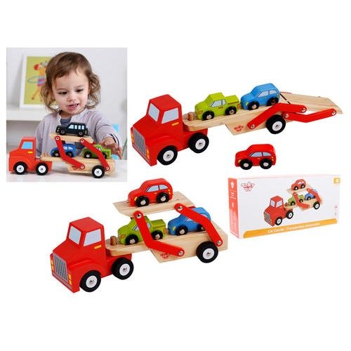 Tooky Toy 木质汽车卡车玩具套装