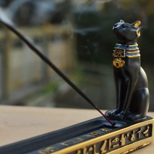 Femoa 日本线香架 古埃及风 巴斯托神猫带来香风