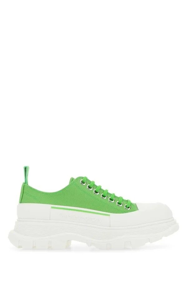 绿色厚底鞋