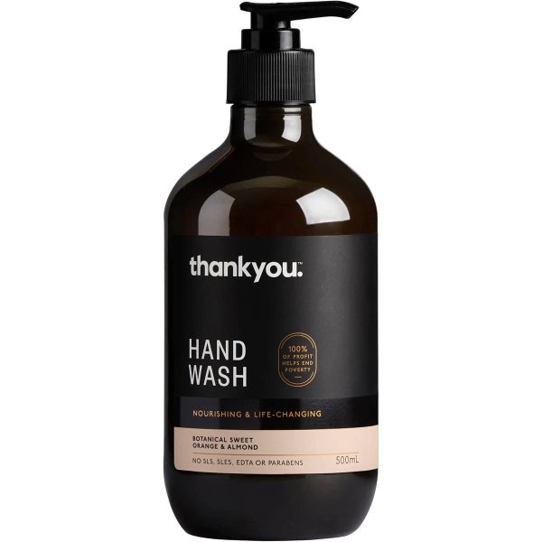 Thankyou. Hand Wash - Botanical Sweet Orange & Almond 500ml | Woolworths