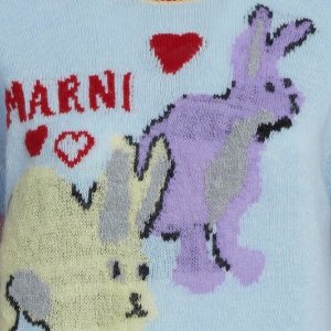 Marni官网 2023兔年限定 收可爱兔兔针织衫、卫衣、玛丽珍鞋