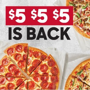 Pizza Hut 必胜客 再买3个以内中号披萨每个仅需$5 承包三餐