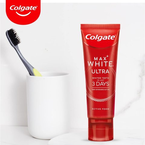 美白牙膏€4.4 三天见效！Colgate 高露洁Max White 闪亮牙齿的秘密 多种超值套装