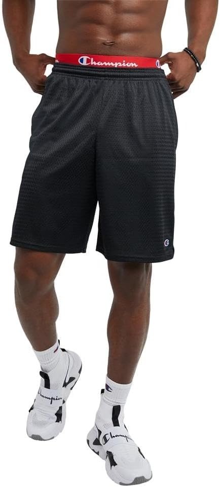 黑色 Logo 运动短裤