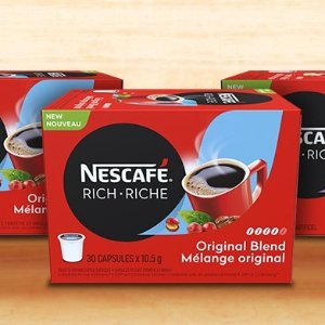 NESCAFE 雀巢胶囊咖啡30颗装 香醇咖啡豆 清醒一整天